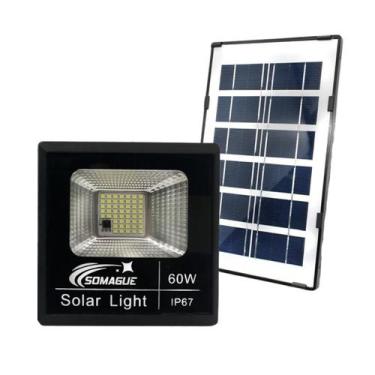 Imagem de Refletor De 50w Holofote Luminária Led Solar Economia Luz - Sover Led