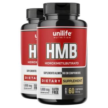 Imagem de Kit 2 HMB Unilife 60 Comprimidos 1000mg