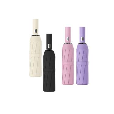 Imagem de Guarda Chuva Automático Grande Abre E Fecha Reforçado Contra Vento Colorido(Cor aleatória homem)