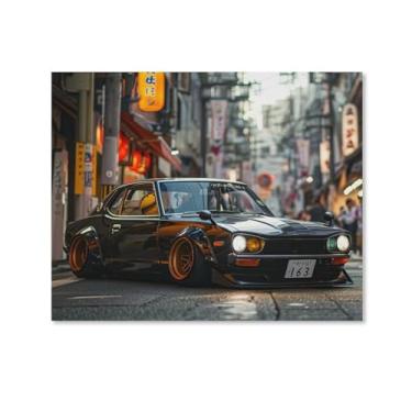 Imagem de HouLaiZhe Modificado Carro Retro Clássico Carro 350z Jdm Posters Tela Estética Decoração de Quarto Pintura de Parede Impressões Sala de Galeria Decoração de Parede para Quarto Sala de Estar Escritório