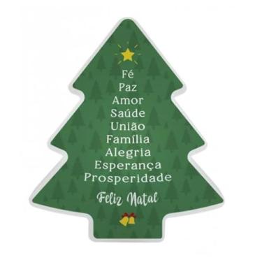 Imagem de Luminária Árvore de Natal Desejos Merry Christmas com Iluminação Suave