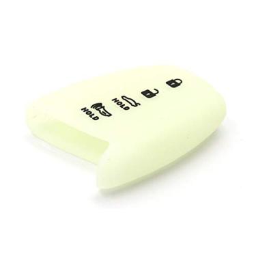 Imagem de Capa de silicone com controle remoto Smart Key da LIGHTKOREA 1P para Hyundai Santa Fe 2013 2016, Genesis 2015 2016, Equus, Azera 2012 2016LIGHTKOREA LIGHTKOREA_4Button_Smart