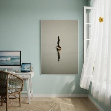 Imagem de Quadro Decorativo O Pescador-70X50Cm - Quadros On-Line