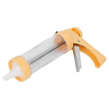 Imagem de Acouto Conjunto Versátil de Bicos Amarelos para Decoração de Biscoitos e Bolos - Inclui 16 Moldes e 6 Bicos Fácil Cozimento, Ideal para Casa e Padaria - Aço Inoxidável e Design Confortável Uso Sem