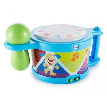 Imagem de Fisher-Price Aprender e Brincar Brinquedo para Bebês Tambor para crianças a partir de 6 meses