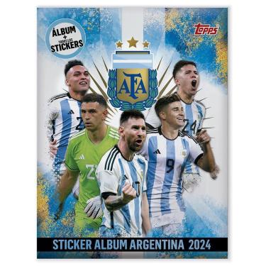 Imagem de Kit Álbum Figurinhas COMPLETO AFA Argentina - 139 Figurinhas-Unissex