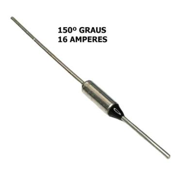 Imagem de Kit 5 pçs - fusivel termico 16 amperes - 150 graus - 250v - Diprimeira