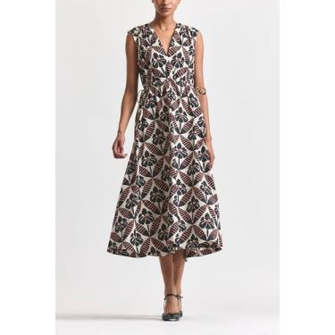 Imagem de Derek Lam 10 Crosby Camisa feminina Nara listrada cintura justa Maxi Dres
