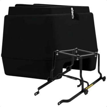 Imagem de Baú 80 Litros Preto Bagageiro Titan 150 2004 Até 2008