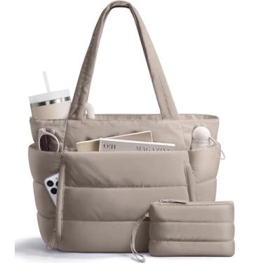 Imagem de Bolsa de ombro acolchoada para mulheres, leve e fofa, para professores, enfermeiras, academia, viagem, Aveia