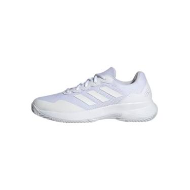Imagem de adidas Gamecourt 2 M, tênis baixo (não futebol) unissex adulto, Ftwr Branco Ftwr Branco Fosco Prata, 41 1/3 EU