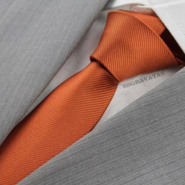 Imagem de Gravata Terracota Slim Gr466 Casamento Padrinhos Formatura Congressos 