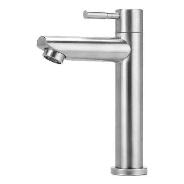 Imagem de Torneira Para Banheiro Denver Lavabo Alta Em Aço Inox - Vitorelli Acab