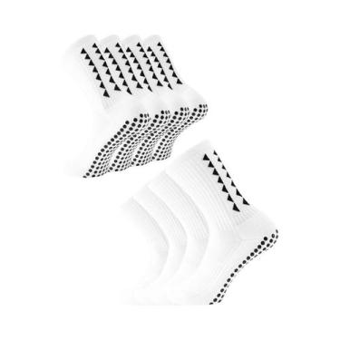 Imagem de Meias De Futebol Antiderrapantes Para Homens, 4 Pares, Esportivas Para