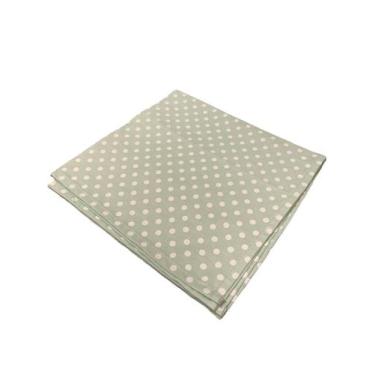 Imagem de Guardanapo Verde Tecido Estampa De Bolas Grandes Mesa Posta - Guardana