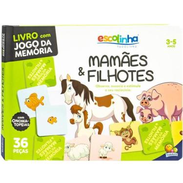 Imagem de Livro - Escolinha Memória: Mamães e Filhotes