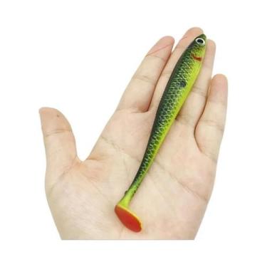 Imagem de 2 pçs 12.5cm/10g iscas de pesca, isca macia t-tail, isca artificial, a