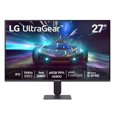 Imagem de Monitor Gamer UltraGear™ 27" LG Full HD, 144Hz, 1ms com 15000:1 de Contraste - 27G411A-B