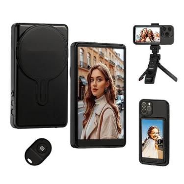 Imagem de Tela Monitor de Selfie Vlog para Celular Preto - Generico
