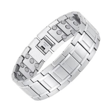 Imagem de Pulseira Magnética De Cobre Neodímio 3500 Gauss De Força 3X Para Homen