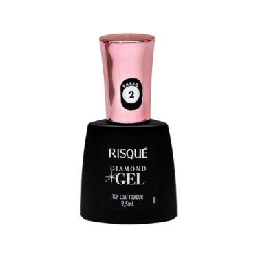 Imagem de Top Coat Risqué Diamond Gel Fixador - Cremoso Hipoalergênico 9,5ml, In
