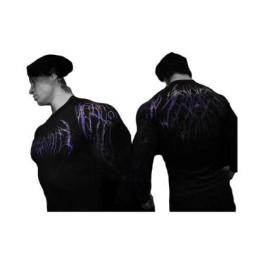 Imagem de Camiseta Masculina De Compressão De Manga Longa Com Secagem Rápida E R