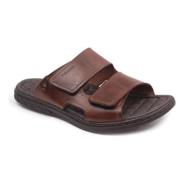 Imagem de Chinelo Pegada Masculino Amortech 131283 De Couro-Masculino