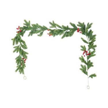 Imagem de Guirlanda De Natal De 175cm Para Pendurar Na Parede, Com Folhagem Arti