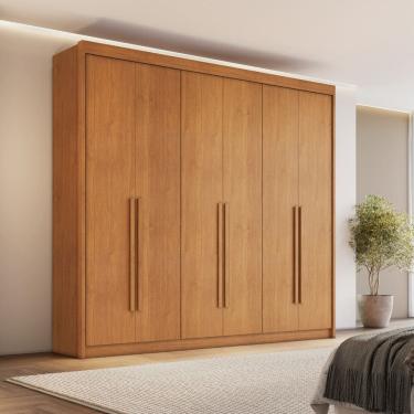 Imagem de Guarda Roupa Casal 6 Portas MDF Santiago Conquista Moveis