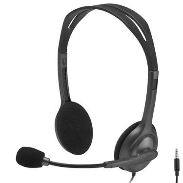 Imagem de Headset Logitech H111 Stereo 981-000612 3.5mm - Preto