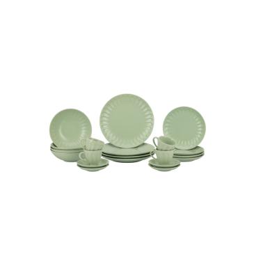 Imagem de Aparelho De Jantar 20 Peças Em Cerâmica Haus Concept Decorato Verde