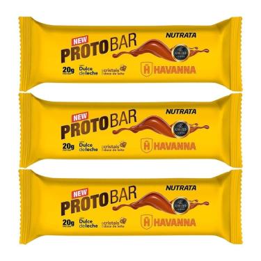 Imagem de Kit 3X Barra Protobar Whey - 1 Unidade 70g Dulce de Leche Havana - Nutrata-Masculino