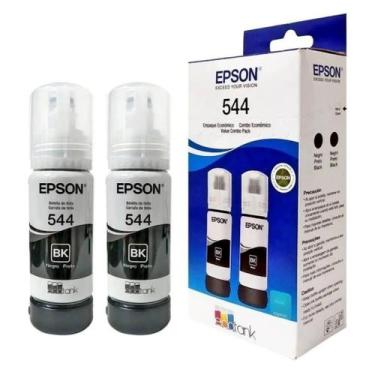 Imagem de Pack 2 tinta original para t544 l3110 l3210 l3250 preto