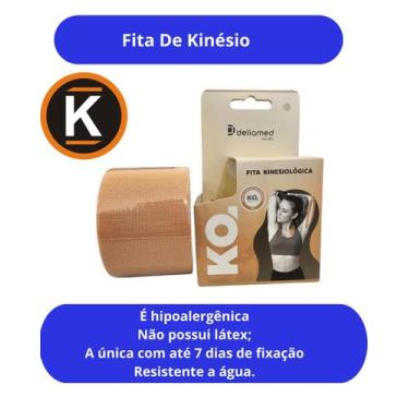 Imagem de Fita De Cinesiologia Bandagem Adesiva Elastica Esportes Fita de Kinesi