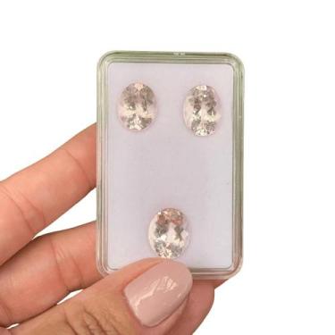 Imagem de Morganita Oval SET 14,28ct - SP GEMAS
