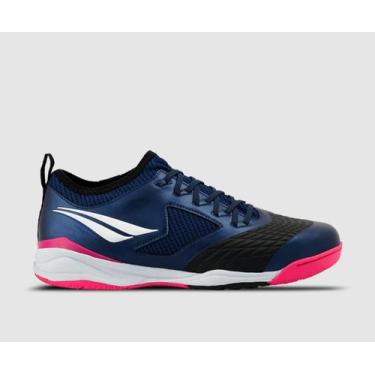 Imagem de Chuteira Futsal Penalty Max 1000 Ecoknit Masculina, 40, Marinho, Prata