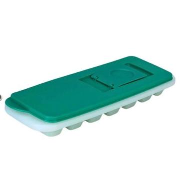 Imagem de Forma de Gelo 14 Cubos Verde e Branco Tupperware