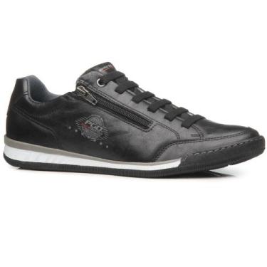 Imagem de Sapatênis Microfibra 171801-08 Masculino - Preto - Pegada, Preto, 40