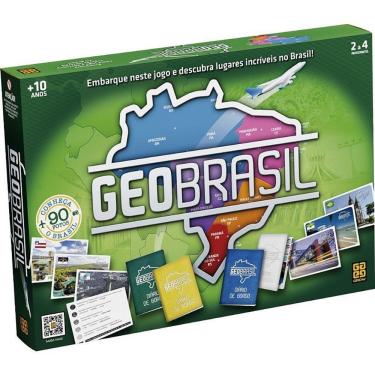 Imagem de Jogo Didático Geobrasil Educativo Regiões do Brasil para 2 a 6 Jogadores Grow