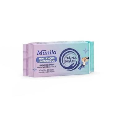 Imagem de Munila Mini Lenços Umedecidos Limpeza Rápida c/8 unidades