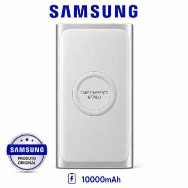 Imagem de Power Bank Samsung 10000mAh Carga Rápida USB-C para Smartphones, Cinza