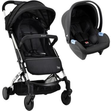 Imagem de Carrinho de Bebe Zap Burigotto Bebe Conforto Materna Metal Prata