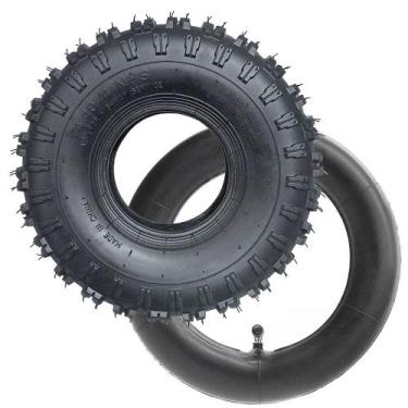 Imagem de Kit 4 Pneus Aro 4 4.10/3.50 x 4 4 Lonas Cravos Quadriciclo - BOARTYRE 
