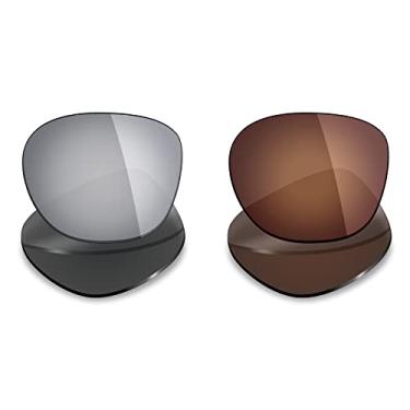 Imagem de Mryok 2 pares de lentes polarizadas de substituição para óculos de sol Oakley Latch – Opções