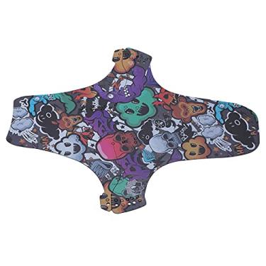 Imagem de Protetor de lama de bicicleta compatível dianteiro e traseiro, para-lama de bicicleta leve e forte universal instalado no garfo dianteiro para bloquear lama para bicicletas(Grafite dobrável)