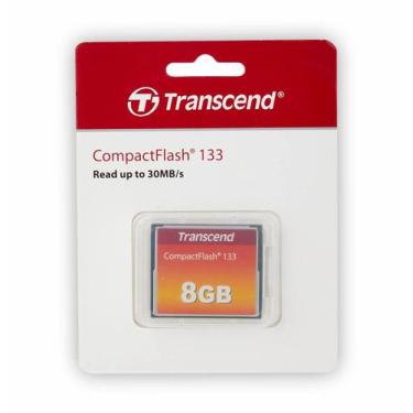 Imagem de Cartao Memoria Compact Flash Cf 8Gb Transcend 133X