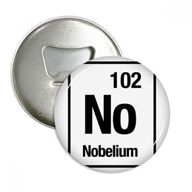 Imagem de No Nobelium Chemical Element Chem Abridor de Garrafas Ímã de Geladeira Emblema Multifuncional