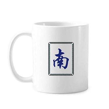 Imagem de Wind North Mahjong Caneca padrão cerâmica cerâmica café porcelana xícara louça