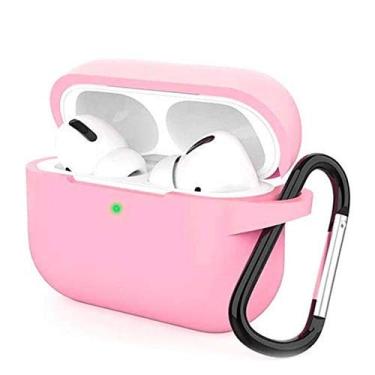 Imagem de Capa Case Protetora Silicone Flexível AirPods Pro - Rosa Claro