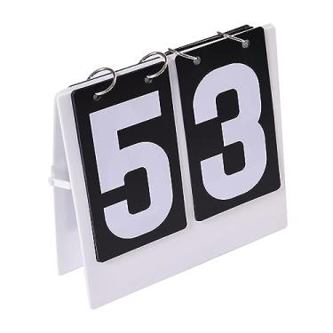 Imagem de Tachiuwa Basquete flip placar portátil leve durável números placar mesa placa de pontuação para jogo futebol competição tênis suprimentos